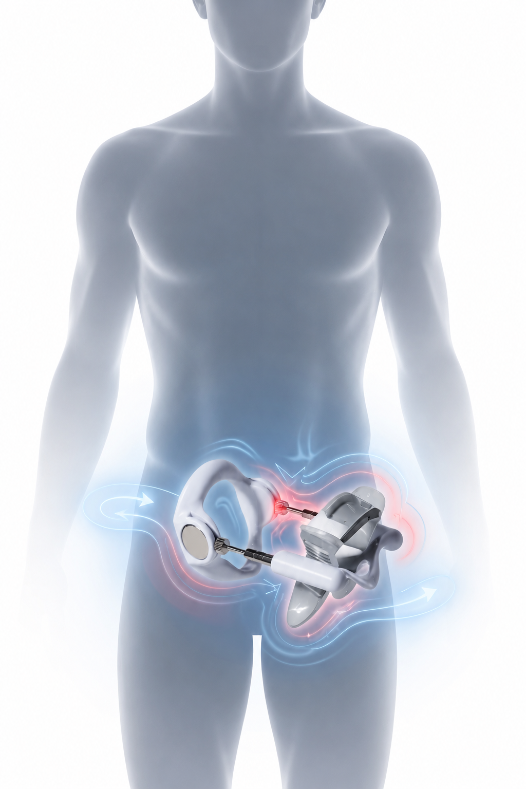 Penisal penile traction device supporting erectile function and healthy blood circulation
