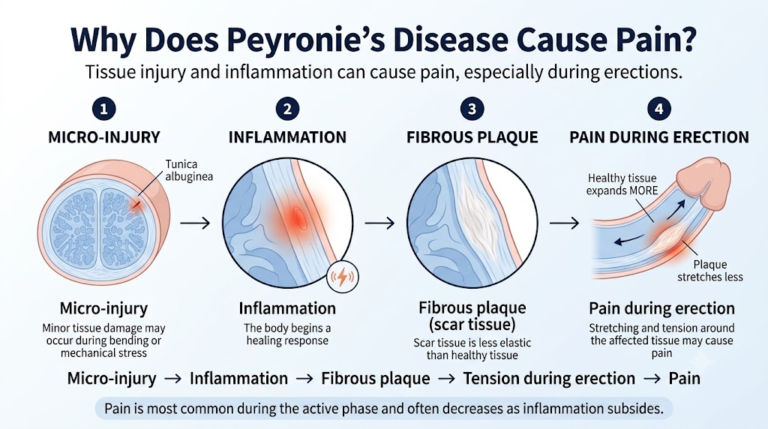 Why Peyronie’s disease causes pain during erection